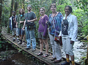 OneWorld Classrooms volunteers in the Amazon Rain Forest.